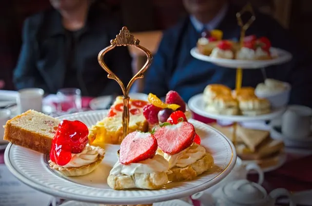 Typical afternoon tea