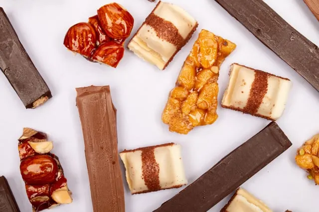 Assorted chocolate and nougat sweets
